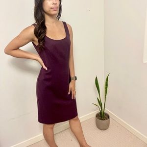 Plum (Tobias) 100% Wool Midi Dress